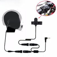 2.5mm Full face Close Motorcycle Helmet Headset PTT for Motorola Portable Radio Walkie Talkie T5428 TLKR T80 T6 T60 T6500