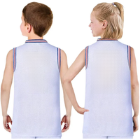 Space Jam Youth Basketball Jersey BUGS #1 LOLA TWEETY TAZ Movie Tune Squad Child Sports Shirts Sleeveless Tops Boys Single White