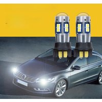 2Pcs LED Car DRL Lamp PW24W for Volkswagen MK7 Golf CC 2013-up 3030 10SMD 6000K 2W Per Lamp Non-polar Constant Current