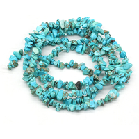 AliExpress NONE 40CM Blue Natural Turquoises Beads Irregular Freeform Natural Gravel Beads For Jewelry Making DIY Necklace Bracelet 3x5-4x6mm