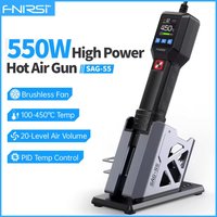 FNIRSI SAG-55 Mikro Opalarka na Gorące Powietrze 550W ze Stojakiem BGA Rework LCD Cyfrowa Suszarka do Włosów Opalarka do Lutowania Narzędzia do Naprawy Spawalniczych