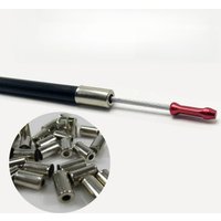 AliExpress 100pcs Bicicleta Freno Cable Manguera Cap 5MM Aleación de Aluminio Freno Cable Shifter Cable Manguera Cap Accesorios Bicicleta