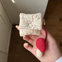 Cute Soft Cloth Headphone Bag For Apple Airpods 4 3 Pro 2 Cover Korean Earphone Case Headset Charging Cases For Airpod Pro 2 3