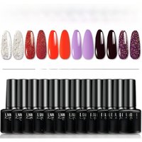12/4Pc Nail Gel Polish Set DIY Nail Art Design All For Decoration Soak Off UV Gel Long Lasting Manicure Painting Gel Varnish Kit