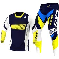 AliExpress FXJ Enduro suit Motocross Jersey Pant Kits Off-road pink yellow blue mx mtb cross Motorcycle Mens Kits Women's white green red black