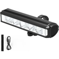 AliExpress NONE Bicycle Light 8000mAh 5 LED Bike Light Front Rechargeable LED Flashlight 5200LM Headlight with Power Bank Bicycle Accessories
