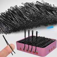 60/240pcs Black Hairpins for Women Hair Clip Lady Bobby Pins Invisible Wave Curly Bride Disposable Hairgrip Barrette Hair Clips