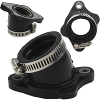 AliExpress PowerMotor Motorcycle Carburetor Rubber Angled Adapter Intake Inlet Pipe for MIKUNI KOSO KEIHIN PE30mm Motocross Pit Bike Racing Super Moto