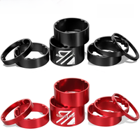 AliExpress BUCKLOS Headset Spacer 11PC Bicycle Fork Spacer Aluminum Alloy Bike Headset Washer Ring Bicycle Stem Spacer for 28.6mm Fork