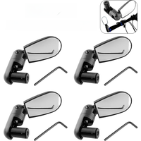 AliExpress Shunmaii 1-4PCS Adjustable MTB Bike Mini Handlebar Rear View Mirrors Rotation Bicycle Rearview Mirror Wide-Angle for Cycling Accessories