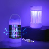 Electric Mosquito Killer Lamp UV Light Bug Zapper Trap USB 5V Rechargeable Summer Fly Swatter Insect Killer Light Camping
