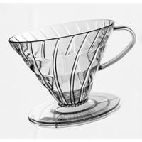 Coffee Dripper Cone Shape Drip Coffee Funnel Plastic V Shape Brewing Coffee Filter Cup V01 V02 for Pour Over Barista