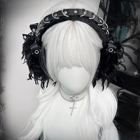 AliExpress NONE Gothic Lolita Earmuffs Punk New Designer Furry Ear Muff Earmuff Ear Warmer Gothic Steampunk Ear Protection Cycling Earbags