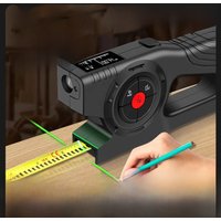 3 in 1 Laser Rangefinder 120M Tape Measure Ruler LCD Display With Backlight Distance Meter Measurement Device Building