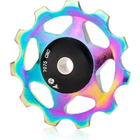 AliExpress ZTTO MTB Bicycle Rear Derailleur Jockey Wheel Steel Bearing Pulley 11T 13T Purple CNC Road Bike Guide Roller Idler 4mm 5mm 6mm