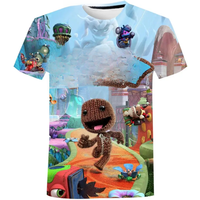 Funny Summer Sackboy Little Big Planet Anime Game 3D T Shirt Fashion Kids Casual T-shirt Boy Girl Unisex Tshirt Children's Tops