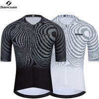 SANCUAX Summer Short Sleeves Cycling Jersey Men Quick Dry and Breathable fabric Outdoor Road Bike Bicycle jersey ciclismo hombre
