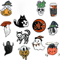 Skull Brooch Halloween Series Gift Trinket Metal Badge Factory Direct Sales Hat Pins and Badges Cap Pin Backpack Accessories