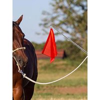 1 PC Horse Training Flags with Telescopic Flagpoles Portable Equestrian Nylon Training Flags Horse Training Equipment