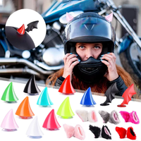 AliExpress 2PCS Motorcycle Helmet Cat Ears Devil Horns Decor Universal Moto Bicycle Styling Decoration Helmets Stickers Helmet Accessories