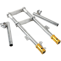 AliExpress NONE Front Fork Suspension Triple Tree Clamp Yoke Clamp Handle Bar Assembly For 47CC 49CC Minimoto Mini Dirt Bike Quad Pocket Bike