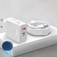 Xiaomi 120W Original Charger Fast Charge PD USB 2 In 1 Charger 2 Ports Fast Charging For Xiaomi Huawei iPhone Samsung EU US UK