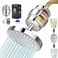 15 Stage Activated Carbon Filter Remove Chlorine Soft Water Reduce Dry Itchy Skin Bathroom Shower Head Filtration Purifier
