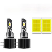 2pcs H15 LED Bulbs Super Bright Spotlight CSP LED Super Bright Headlight High Beam + DRL All in one 6000K White 30000LM