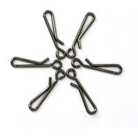 50pcs Hanging Snap Tackle Connector Stainless Steel Fishing Accessories Lure Line Hook Fish Carp Tool Pin Fishing Gear Tackle