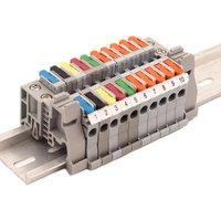 Wire Connectors Rail Type Electrical Quick Terminal Block Direct Insertion Instead Of UK ST PT Docking For Parallel Connection