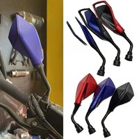 AliExpress NONE 2pcs 10mm Motorcycle Rearview Mirrors Wide Angle Adjustable Bicycle Handlebar Side Flexible Scooter E-bike Reversing Auxiliary