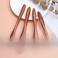 Natural Wood Spoons Japanese Style Long Handle Soup Spoon Coffee Milk Teaspoon Scoops Kitchen Tableware Cooking Tools