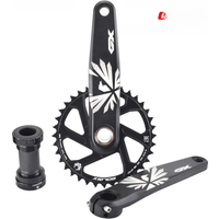 AliExpress GOLDIX GX Bicycle Crankset MTB Bike Crank Chainring Bike 170mm 175mm Black 0 Degree 30T 32T 34T 36T 38T Aluminum Alloy with Bottom