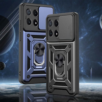 For Xiaomi Mi Poco X6 Pro X6 5G Camera Shockproof Armor Case For POCO M6 PRO 4G 5G C65 Car Magnetic Holder Ring Protect Cover