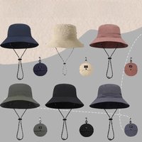 AliExpress Customized Logo Folding Bag Bucket Hat Men's Summer Mountaineering Outdoor Tourism Cycling Storage Drawstring Quick Drying Cap