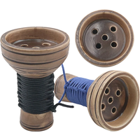 Hookah Rope Bowl Ceramic Five Hole Phunnel Shisha Head Tobacco Bowl Chicha Narguile Water Pipe Cachimba Smoking Accessories