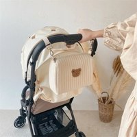 Stroller Hanging Bag Pram Universal Multi-functional Bear Mommy Bag Baby Kindergarten Accessories Storage Bag