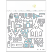 Winter village Metal Cutting Dies for DIY Scrapbooking Album Decorative Crafts Embossing Paper Cards Making