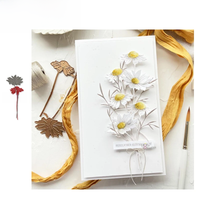 Piggy Craft metal cutting dies cut die mold Daisy flower decoration Scrapbook paper craft knife mould blade punch stencils