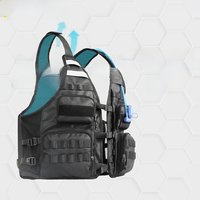 AliExpress NONE Rhinowalk Bicycle Jacket Motor Vest Fashion Breathable Motocross Vest Adjustable Size Support 2L/3L Water Bag And Back Helmet