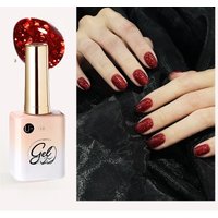 UR SUGAR 15ml Red Glitter Gel Nail Polish Winter Varnish Reflective Semi Permanent Soak Off UV Gel For Nail Art Manicure