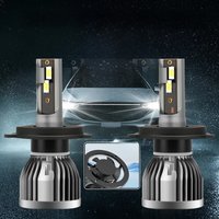 H4 H13 9005/HB3 9006/HB4 H1 H3 H7 H11 9007 9004 LED Bulbs 29000LM With 1500RPM Turbo Fan To Dissipate CSP Chips 2PCS