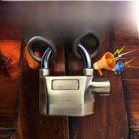 AliExpress Bemodst Built-in Movement Sensor Security 110db Siren Alarm Lock Universal Anti-Theft Padlock for Bicycle Motorcycle Door Gate