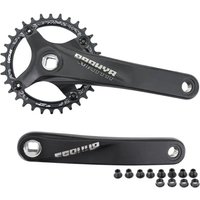 AliExpress NONE PROWHEEL Crankset Square Hole MTB Bike 104BCD 170mm 175mm Deckas Chainring Mountain Bicycle 32-52T 7/8/9/10/11/12s for 1x and 2x