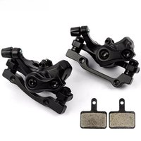 AliExpress NONE BUCKLOS Bicycle Disc Brake Caliper 160mm Front/rear Line Pulling Disc Brake Aluminum Alloy Mechanical Brakes Calipers MTB Part