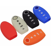 jingyuqin Remote 4 Buttons Silicone Car Key Cover For NISSAN Maxima Altima Versa Sentra Sunny Sylphy Teana Qashqai X-Trail Juke