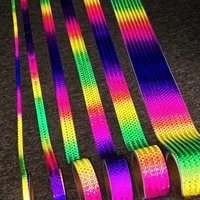 AliExpress Yemingduo Colorful Reflective Stickers With Gradient Dazzling Colors, Motorcycle Bicycle Body Decoration Reflective Tape