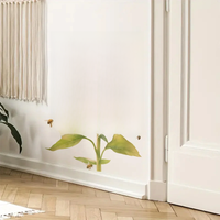 1Pc Watercolor Flower Sunflower Wall Stickers Home Decor Accessories Living Room Kids Room Bedroom Decoration Wall Decals