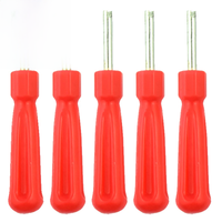 5pcs Tyre Valve Core Remover Tool Key for Car Bike Motorbike Truck Tyre Valves Stem Repair Tools Car Tire Valve Core Screwdriver