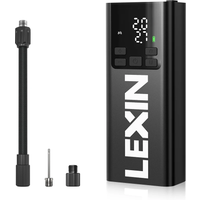AliExpress Lexin P5 Smart Air Pump 5000mAh for Motorcycles Tire Inflator Bicycle Boat with LED Digital&Preset Pressure Inflation